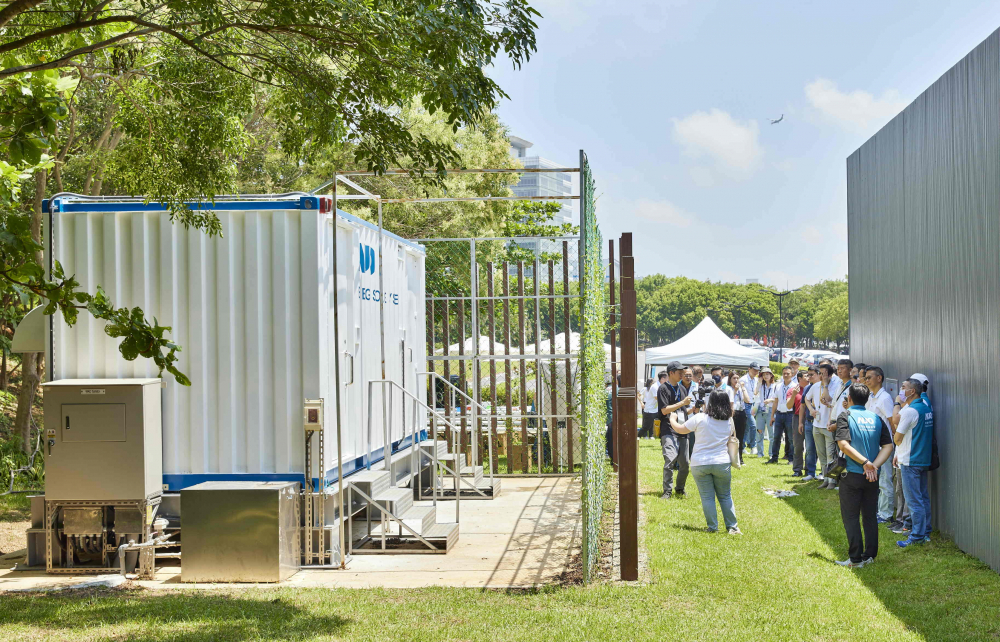 VR彩票西大墩窯文化館建置屋頂全綠電及儲能櫃，為兼具創能儲能的永續綠能場域