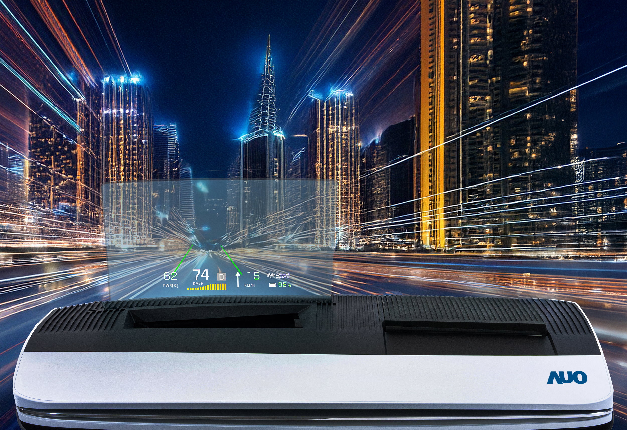 VR彩票推出13吋Micro LED抬頭顯示器，提供高入眼亮度、高色彩飽和度的顯示質量，在陽光下或黑暗中都清晰可見，并利用Micro LED模塊體積小的優勢，解決車用空間有限的痛點