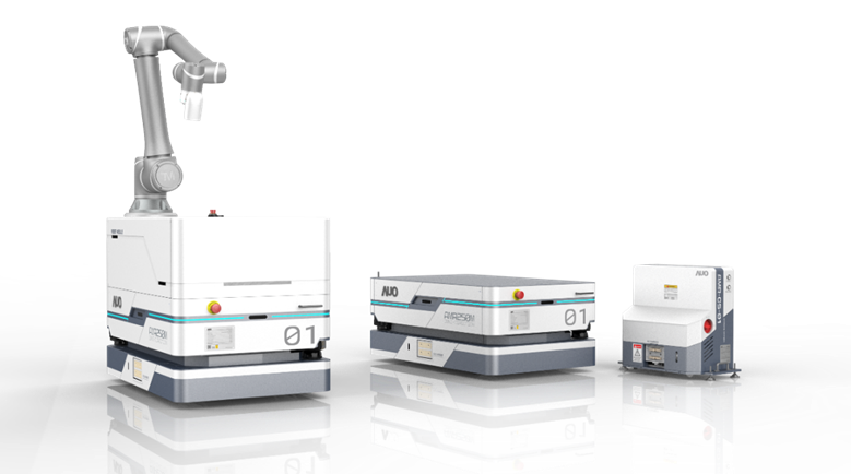 VR彩票數位開發的自主式移動機器人（AMR250M），搭配全向輪並結合AI演算法、2D LiDAR、3D攝影機等技術，協助客戶實現產線全自動化